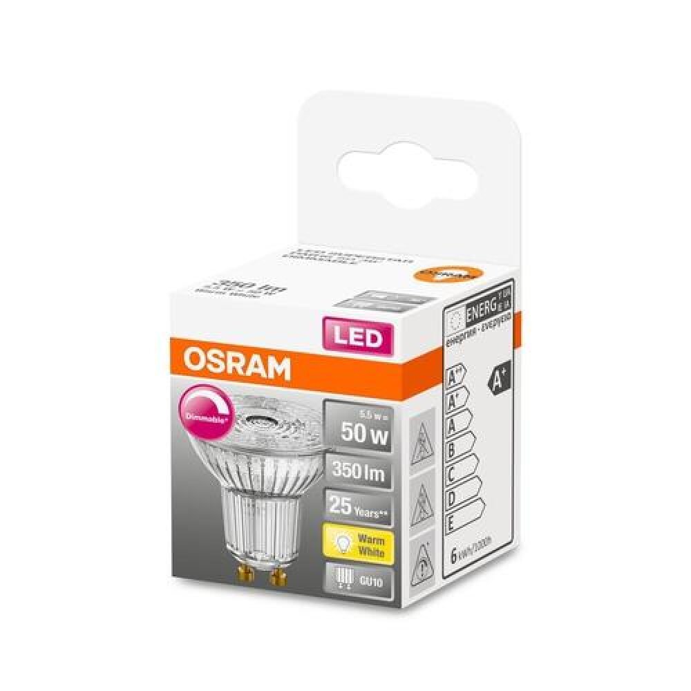 Osram LED GU10 4,5 Watt 2700 Kelvin 350 Lumen