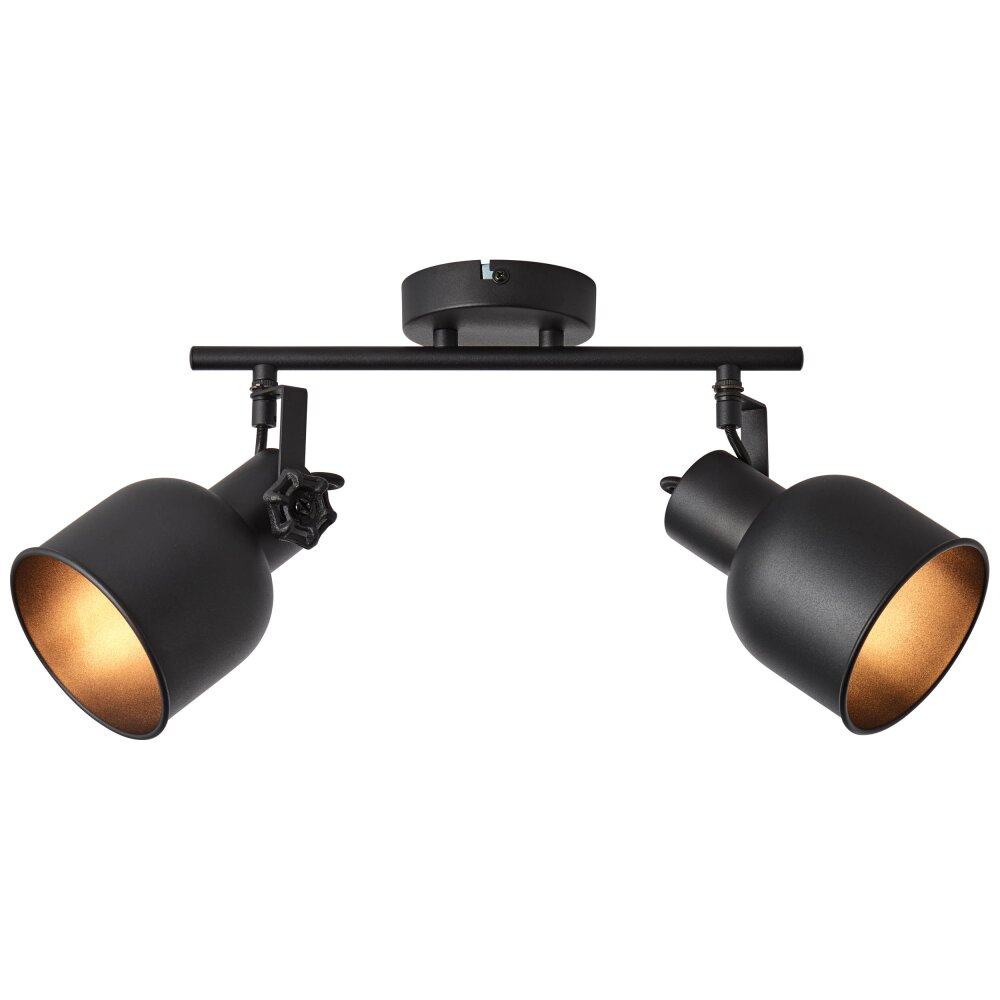Brilliant Rolet Spotlamp Zwart, 2-lichts main product photo