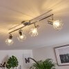 Orebro Plafondlamp Chroom, 4-lichts