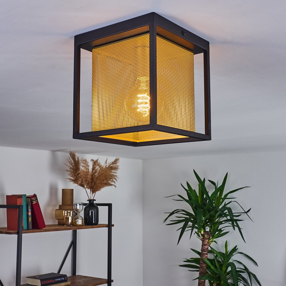 Kabul Plafondlamp Zwart, 1-licht main product photo