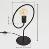 Mialo Tafellamp Zwart, 1-licht