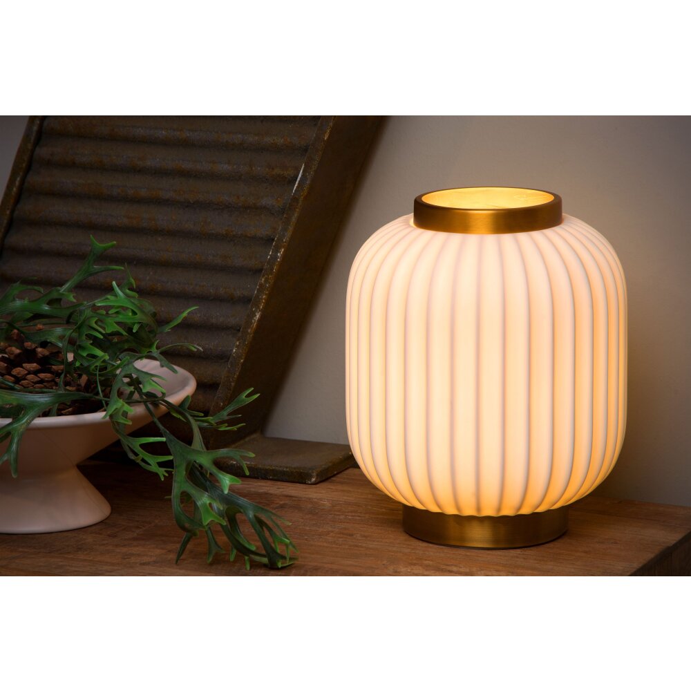 Lucide GOSSE Tafellamp Goud, Wit, 1-licht main product photo