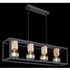 Globo HAGAR Hanger Zwart, 4-lichts