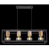 Globo HAGAR Hanger Zwart, 4-lichts