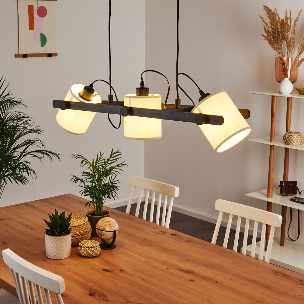 Gibralter Hanglamp Zwart, 3-lichts main product photo