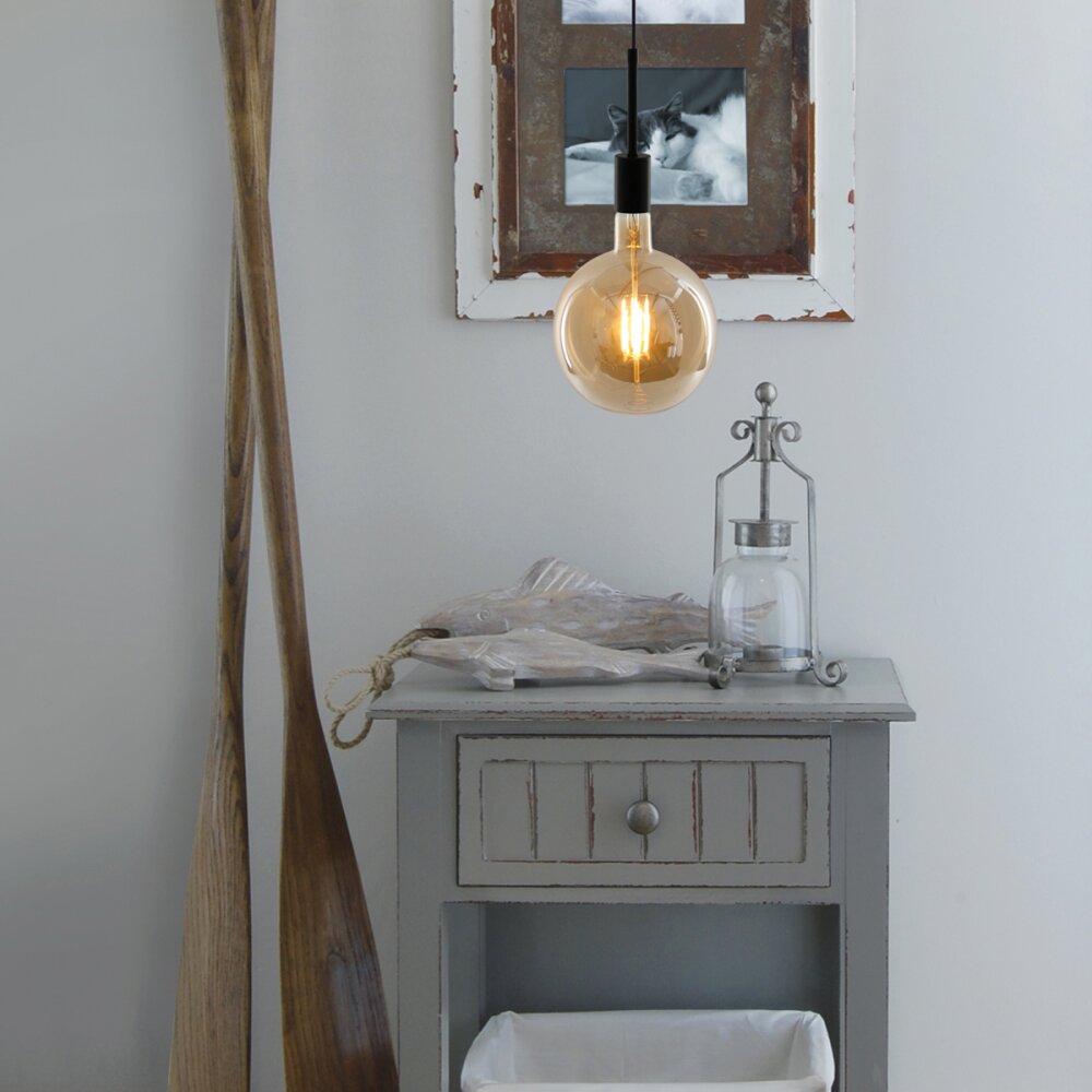 Steinhauer Minimalics Hanglamp Zwart, 1-licht main product photo