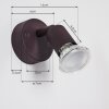 Planes Muurlamp LED Roest, 1-licht