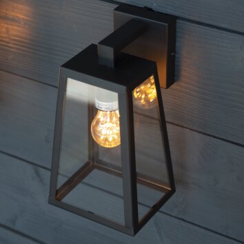 KS Verlichting Luuk Buiten muurverlichting Zwart, 1-licht KS Verlichting Luuk Buiten muurverlichting Zwart, 1-licht