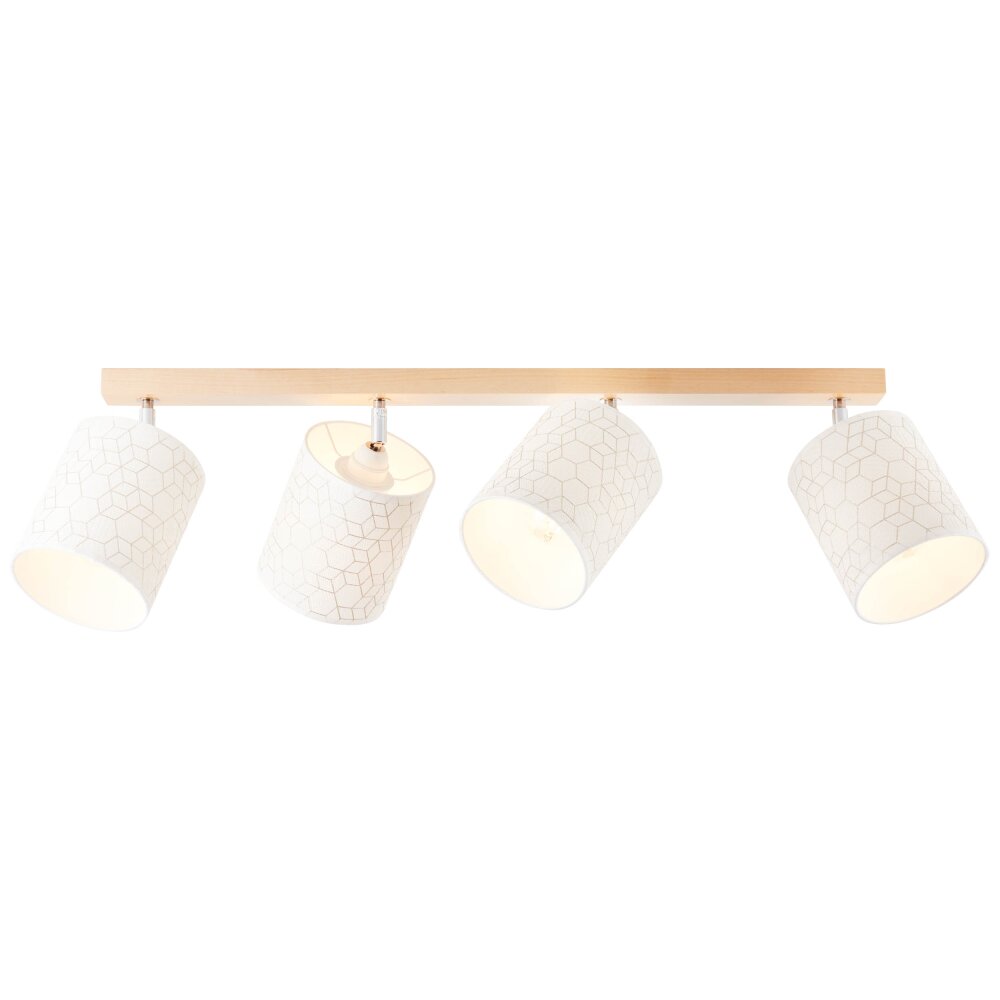 Brilliant Galance Spotlamp Hout licht, 4-lichts main product photo