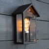 KS Verlichting Casa Buiten muurverlichting Zwart, 1-licht