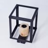 Turiza Plafondlamp Hout donker, Zwart, 1-licht