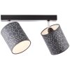 Brilliant Galance Spotlamp Zwart, 2-lichts