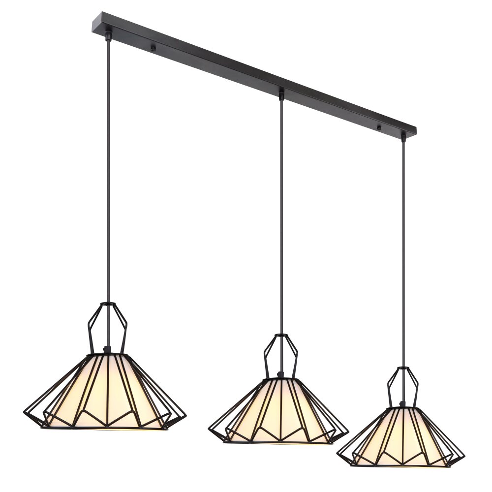 Globo GISELA Hanger Zwart, 3-lichts main product photo