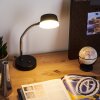 Pineda Tafellamp LED Chroom, Zwart, 1-licht