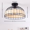Recinto Plafondlamp Zwart, 1-licht