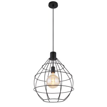 Globo EDWIN Hanger Zwart, 1-licht