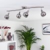 Warga Plafondlamp LED Nikkel mat, 4-lichts