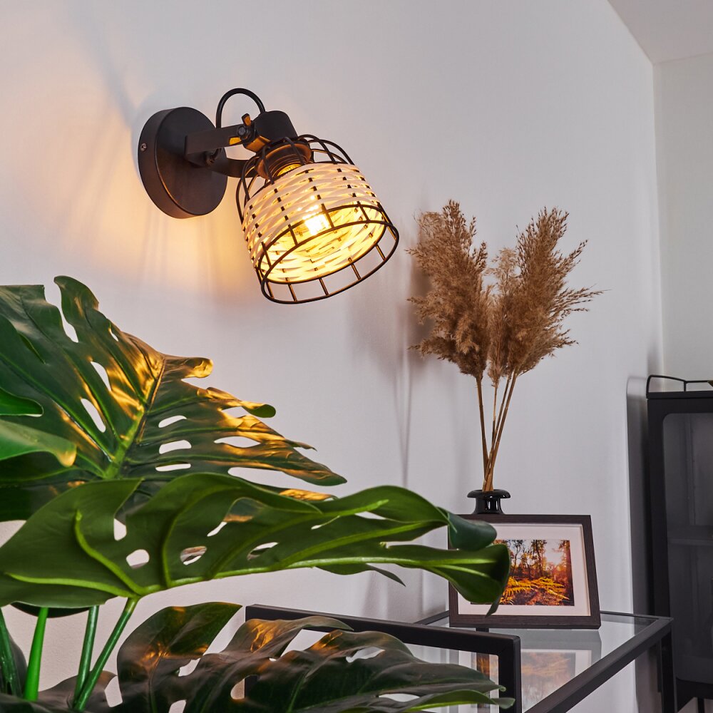 Recinto Muurlamp Hout donker, Zwart, 1-licht main product photo