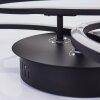 Johsa Plafondlamp LED Zwart, 3-lichts