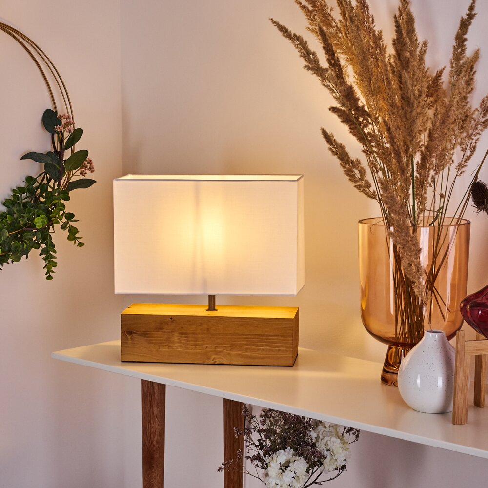 Geneva Tafellamp Hout licht, 1-licht main product photo