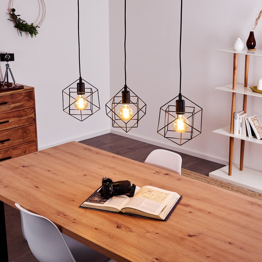 Pinguro Hanglamp Zwart, 3-lichts main product photo