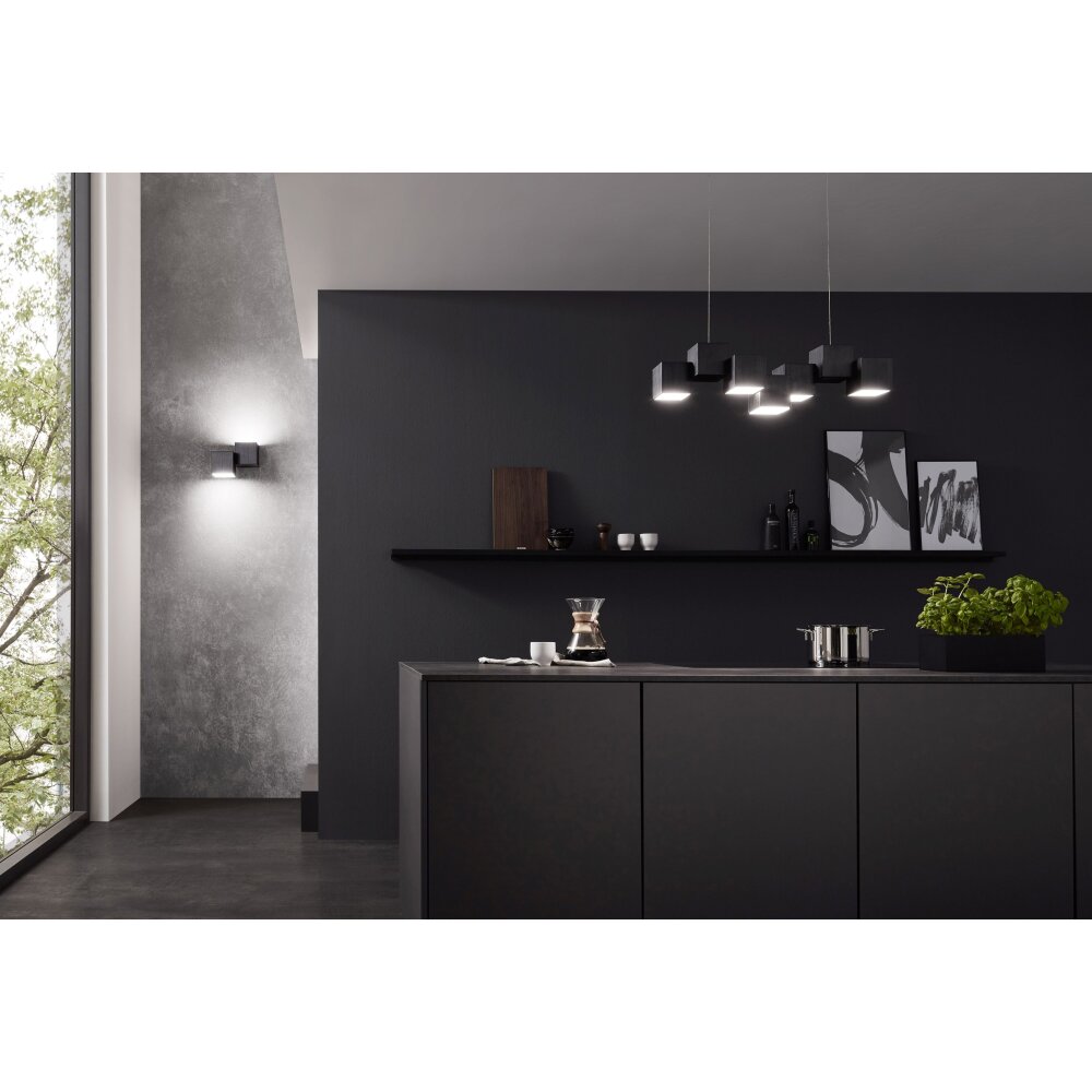 Grossmann ROCKS Plafondlamp LED Zwart, 5-lichts main product photo