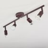 Planes Plafondlamp LED Roest, 4-lichts