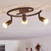 Planes Plafondlamp LED Roest, 3-lichts
