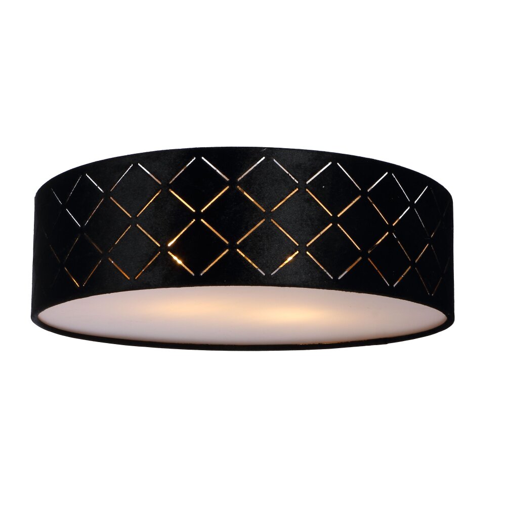 Globo SUNNA Plafondlamp Zwart, 2-lichts main product photo