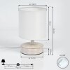 Kigombo Tafellamp Cream, Wit, 1-licht Kigombo Tafellamp Cream, Wit, 1-licht