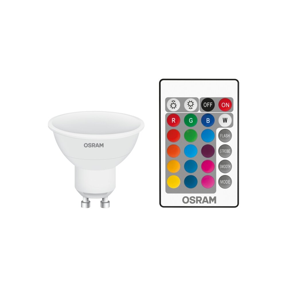 Osram LED GU10 RGBW 4,5 Watt 2700 Kelvin 250 Lumen main product photo