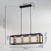 Turiza Hanger Hout donker, Zwart, 4-lichts