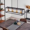 Turiza Hanger Hout donker, Zwart, 4-lichts
