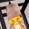 Turiza Hanger Hout donker, Zwart, 1-licht