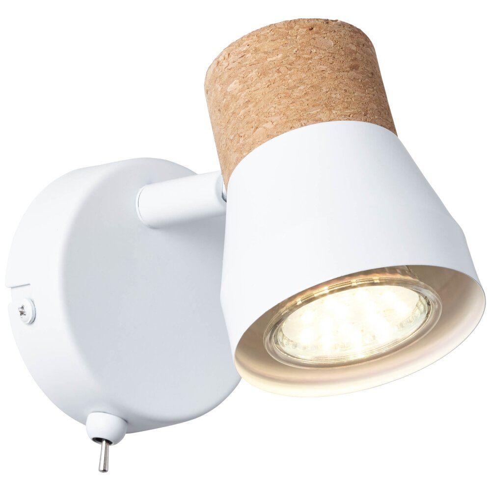 Brilliant Moka Spotlamp Wit, 1-licht main product photo