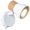 Brilliant Moka Spotlamp Wit, 1-licht