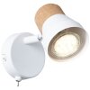 Brilliant Moka Spotlamp Wit, 1-licht