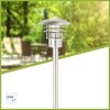 Brilliant Terrence Buiten vloer lamp roestvrij staal, 1-licht