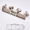 Chagres Plafondlamp Nikkel mat, 4-lichts