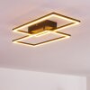 Cheka Plafondlamp LED Zwart, 2-lichts, Afstandsbediening