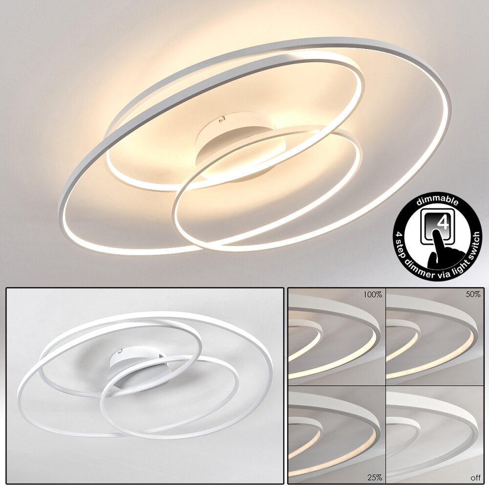 Chute Plafondlamp LED Wit, 1-licht main product photo