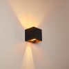 Badajoz Muurlamp Koperkleurig, Zwart, 1-licht