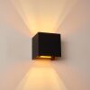 Badajoz Muurlamp Koperkleurig, Zwart, 1-licht