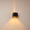 Badajoz Muurlamp Koperkleurig, Zwart, 1-licht