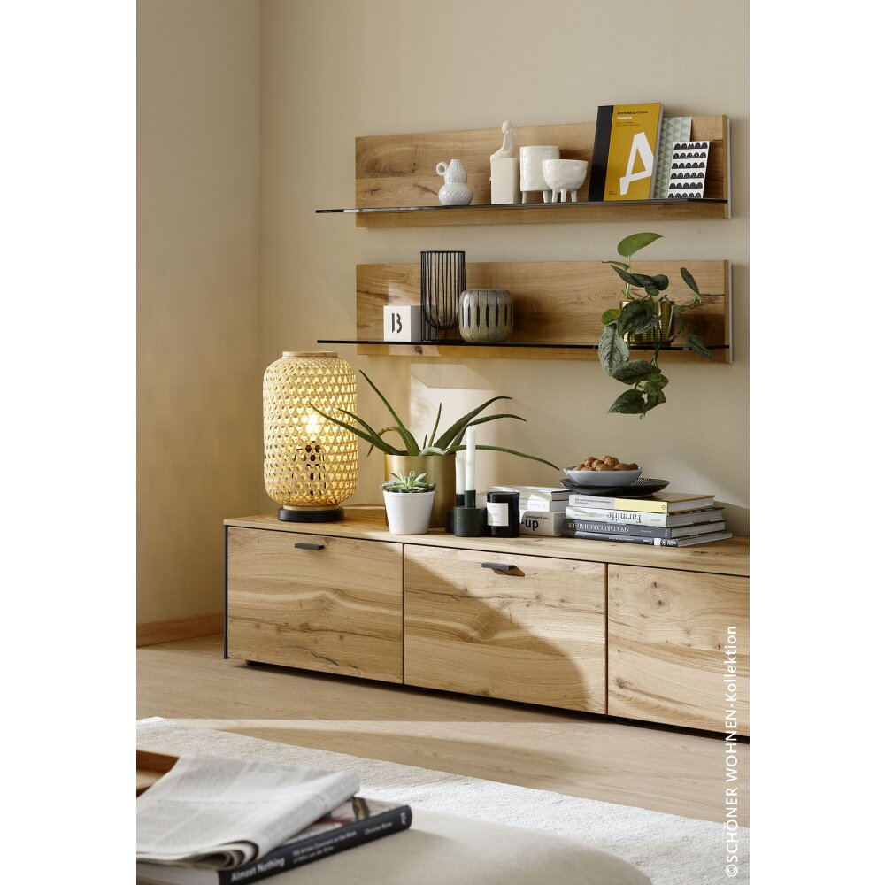 SCHÖNER WOHNEN-Kollektion CALLA Tafellamp Zwart, 1-licht