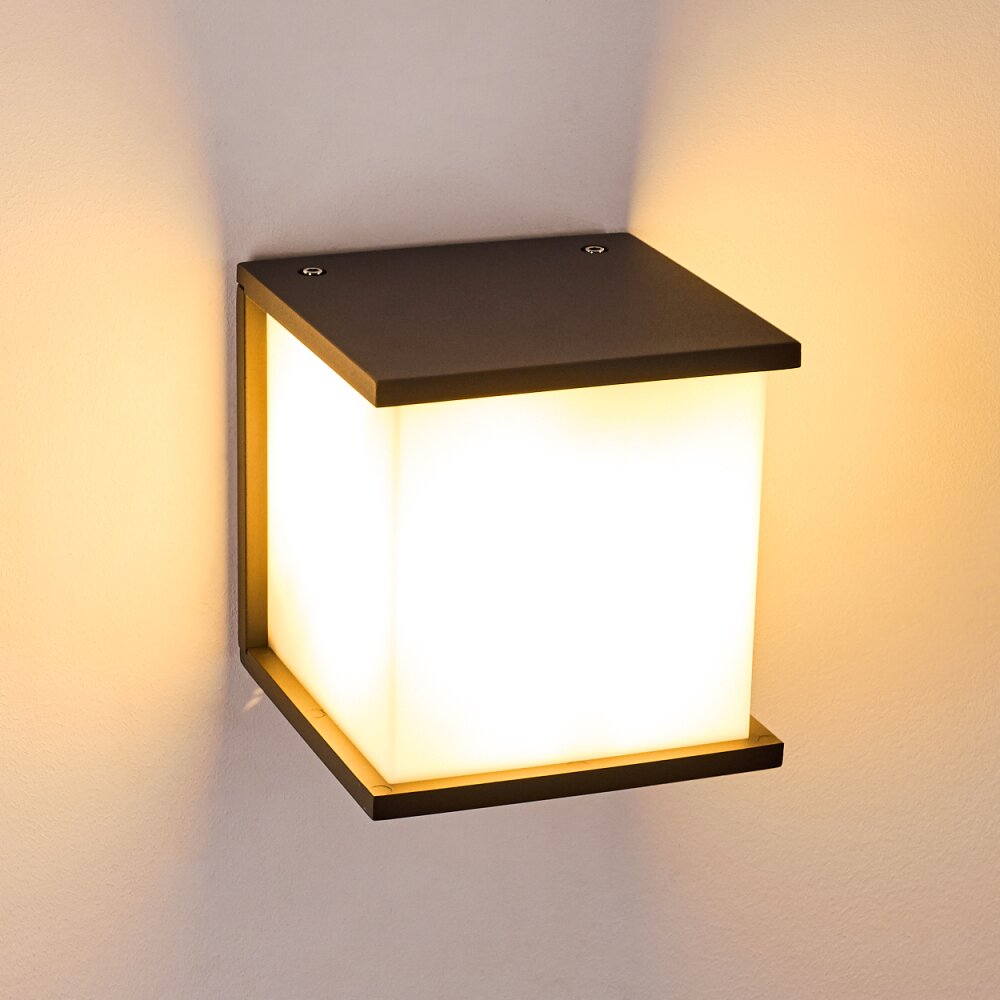 Ebba Buiten muurverlichting Antraciet, 1-licht