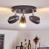 Idlewild Plafondlamp LED Zwart, 3-lichts