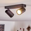 Rubeltein Plafondlamp Zwart, 2-lichts