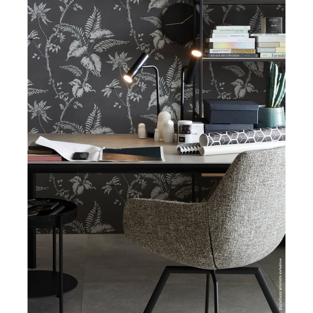 SCHÖNER WOHNEN-Kollektion STINA Tafellamp LED Zwart, 1-licht main product photo