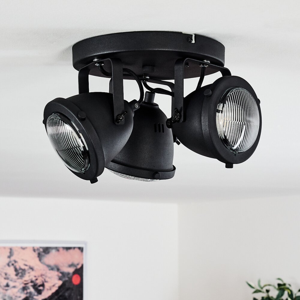 Glostrup Plafondlamp LED Zwart, 3-lichts